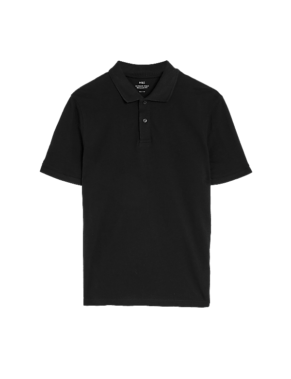 Pure Cotton Pique Regular Fit Polo Shirt