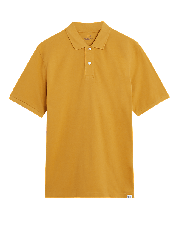 Pure Cotton Pique Regular Fit Polo Shirt