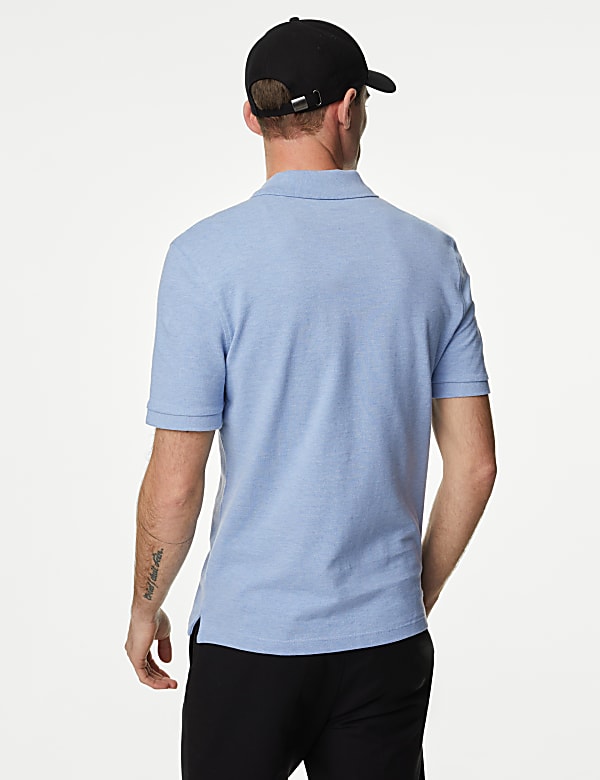 Slim Fit Pure Cotton Pique Polo Shirt