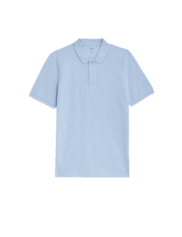 Slim Fit Pure Cotton Pique Polo Shirt