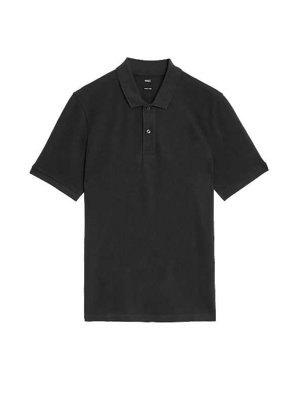 Slim Fit Pure Cotton Pique Polo Shirt