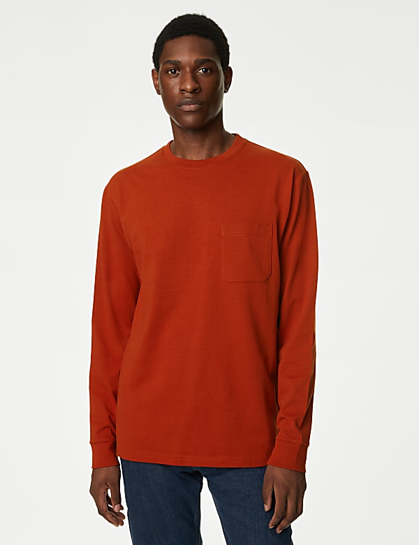 Pure Cotton Heavyweight Long Sleeve T-Shirt