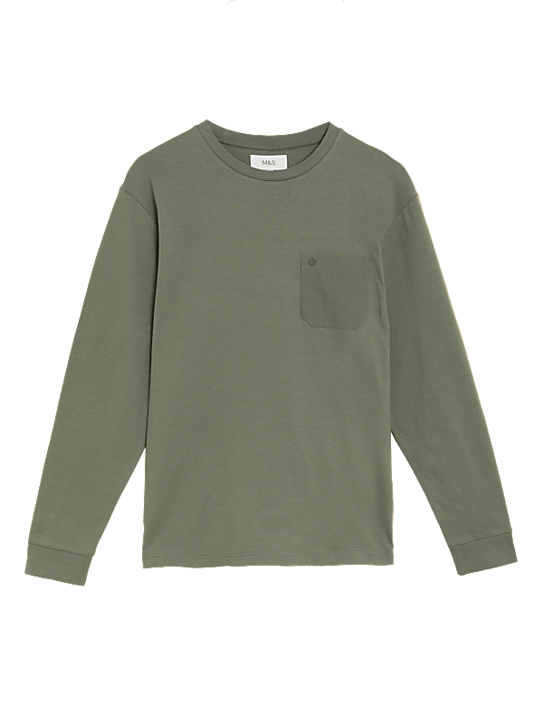 Pure Cotton Long Sleeve T-Shirt