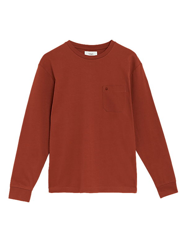 Pure Cotton Long Sleeve T-Shirt