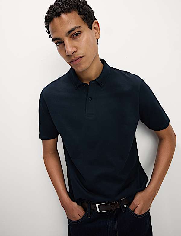 Pure Cotton Jersey Polo Shirt - KG