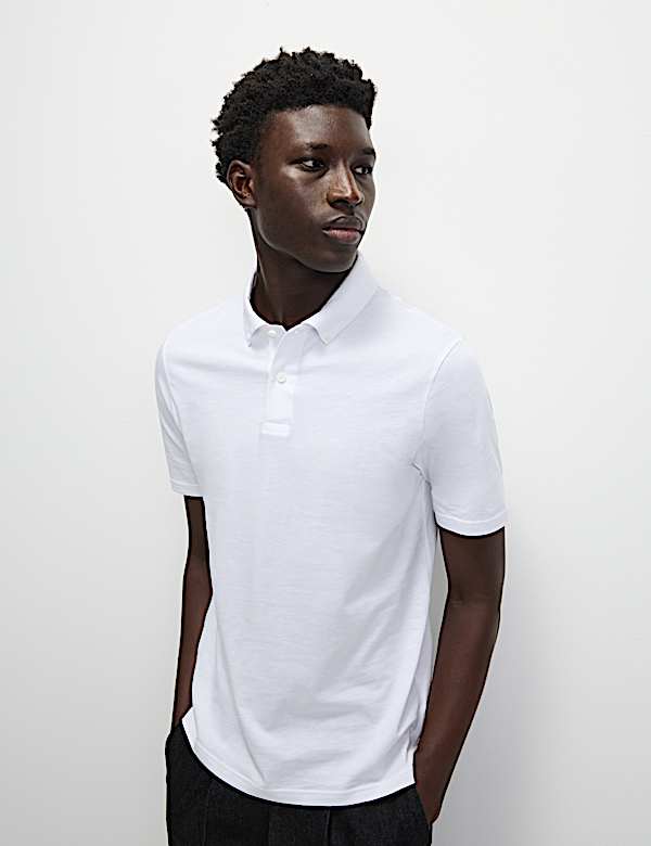 Pure Cotton Jersey Polo Shirt - AU