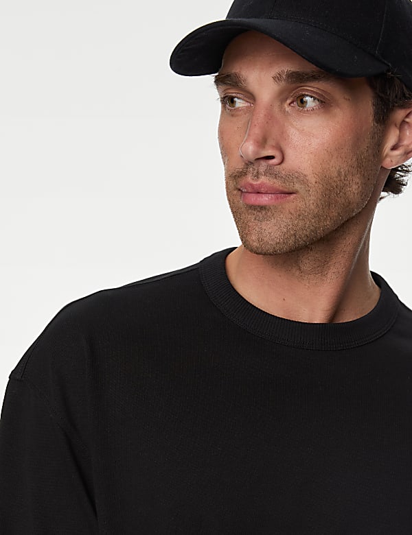 Pure Cotton Long Sleeve Oversized T-Shirt