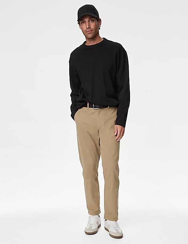 Pure Cotton Long Sleeve Oversized T-Shirt
