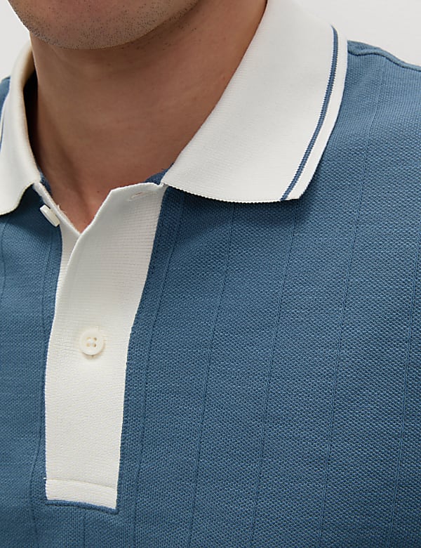 Cotton Rich Textured Polo Shirt