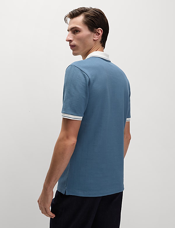 Cotton Rich Textured Polo Shirt