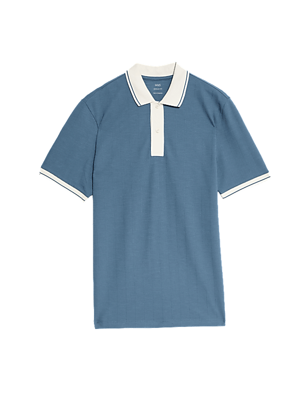 Cotton Rich Textured Polo Shirt