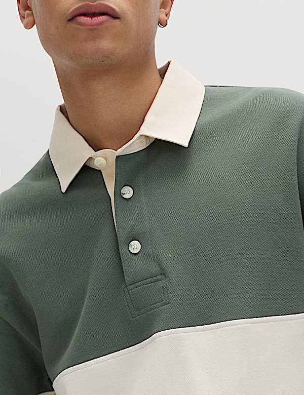 Cotton Rich Pique Rugby Shirt