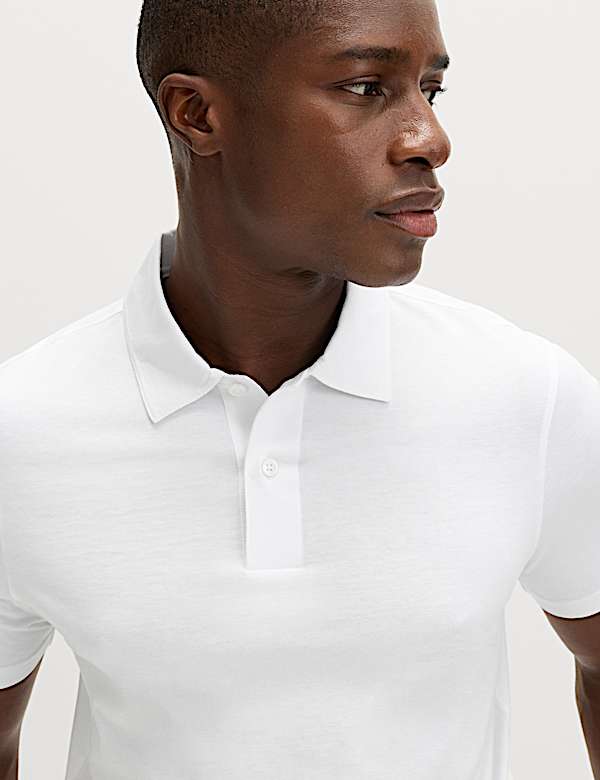 2 Pack Regular Fit Pure Cotton Polo Shirts - MV