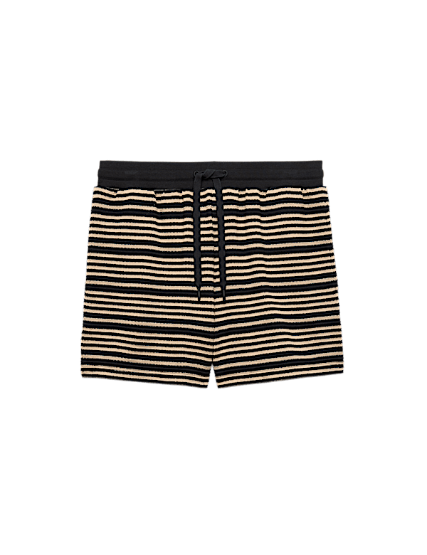 Cotton Rich Variegated Stripe Shorts