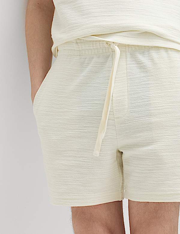 Boucl&eacute; Cotton Rich Shorts