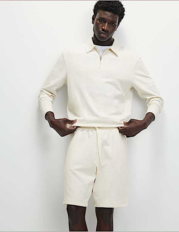 Elasticated Waist Cotton Rich Oversized Shorts - JO