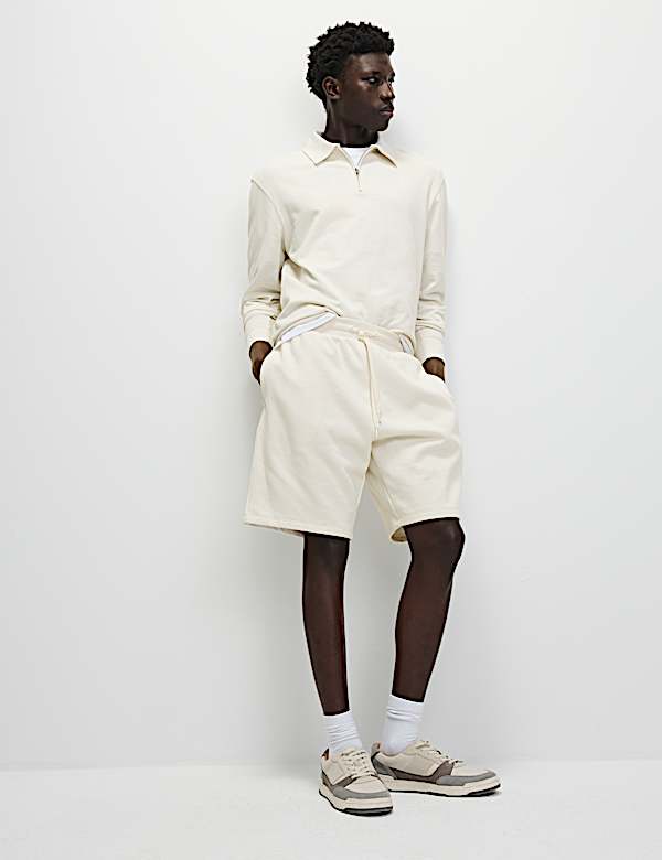 Elasticated Waist Cotton Rich Oversized Shorts - JO