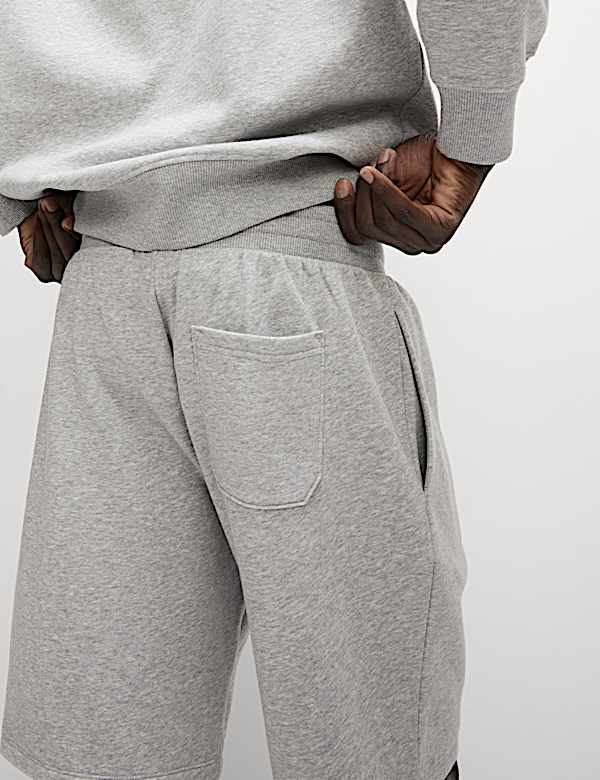 Elasticated Waist Cotton Rich Oversized Shorts - VN