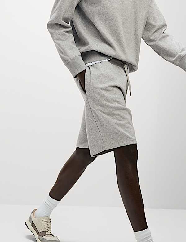 Elasticated Waist Cotton Rich Oversized Shorts - VN