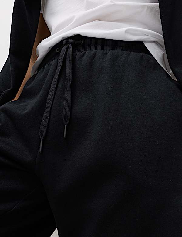 Elasticated Waist Cotton Rich Oversized Shorts - HU