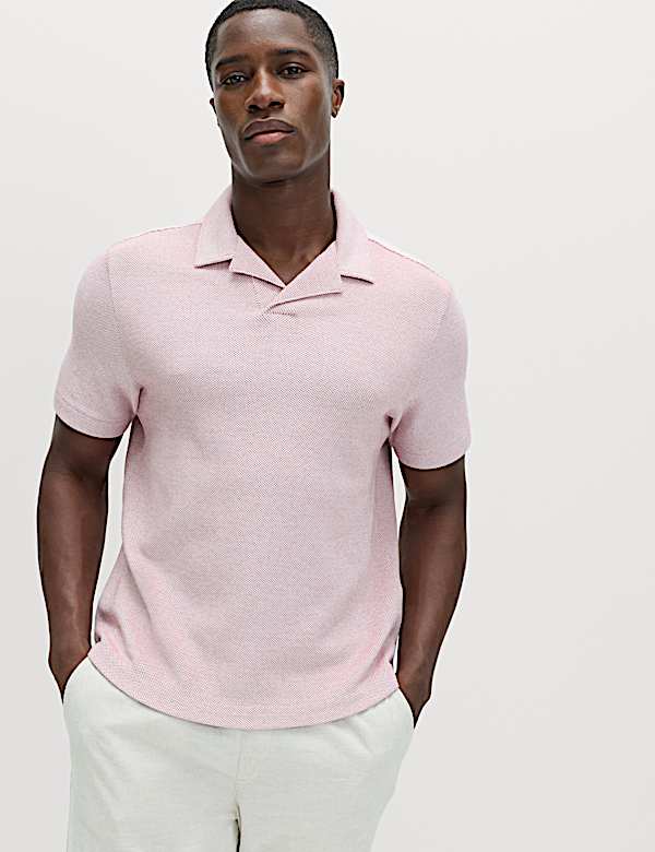 Relaxed Fit Pure Cotton Pique Polo Shirt