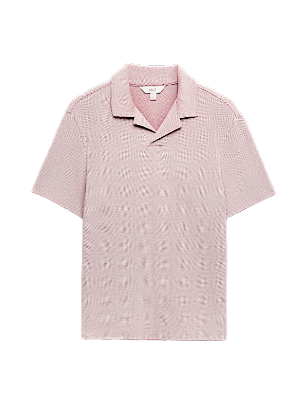 Relaxed Fit Pure Cotton Pique Polo Shirt