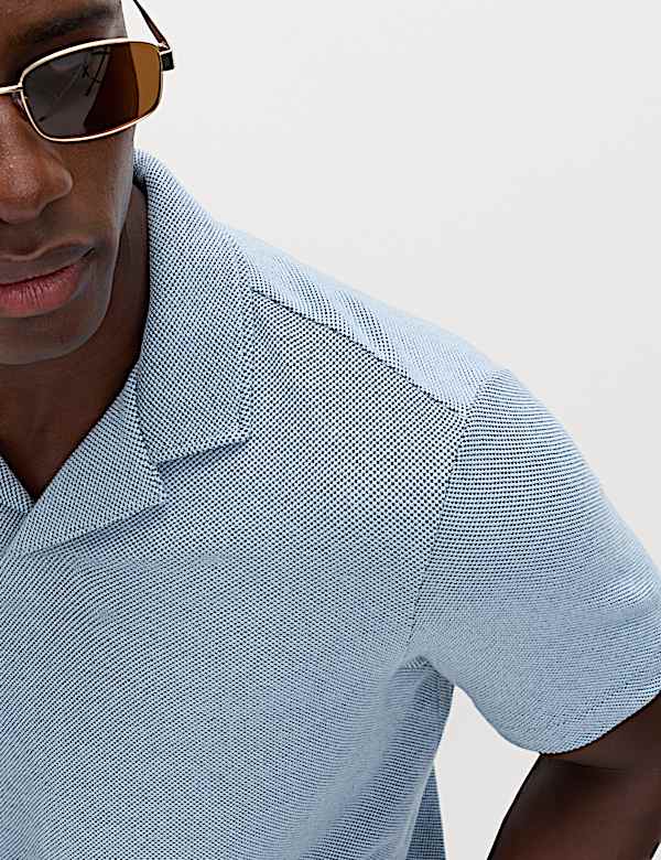 Relaxed Fit Pure Cotton Pique Polo Shirt - IL