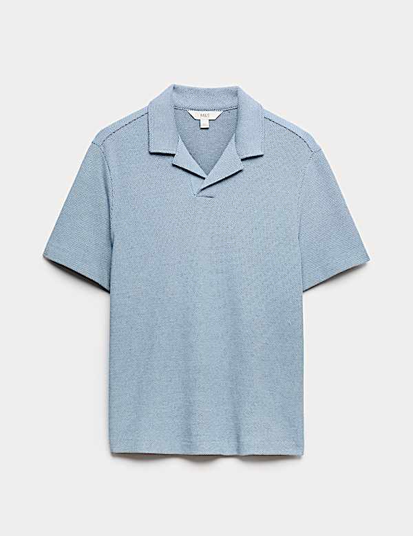 Relaxed Fit Pure Cotton Pique Polo Shirt - IL