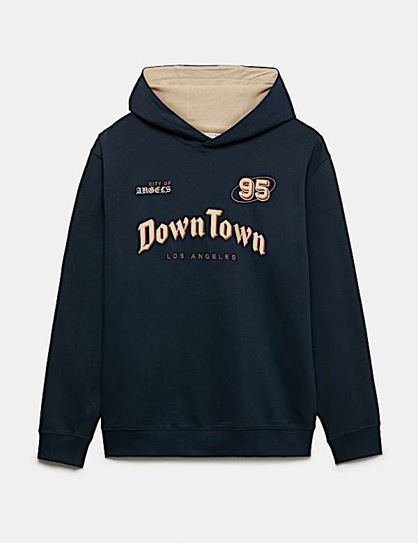 Cotton Rich Graphic Hoodie - CN