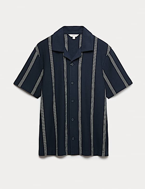 Polo 100 % coton &agrave; rayures et revers - CH