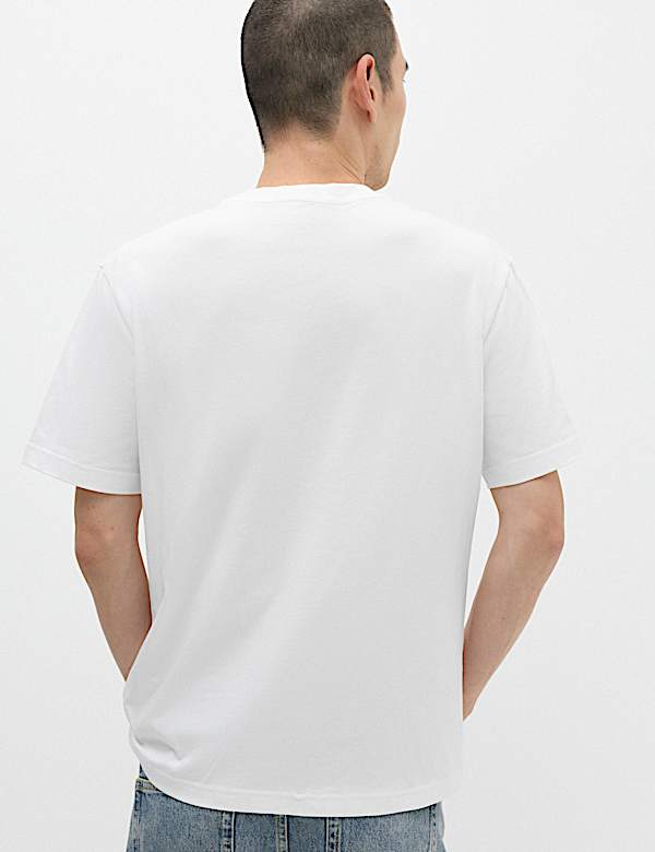 Pure Cotton Graphic Short Sleeve T-Shirt - RS