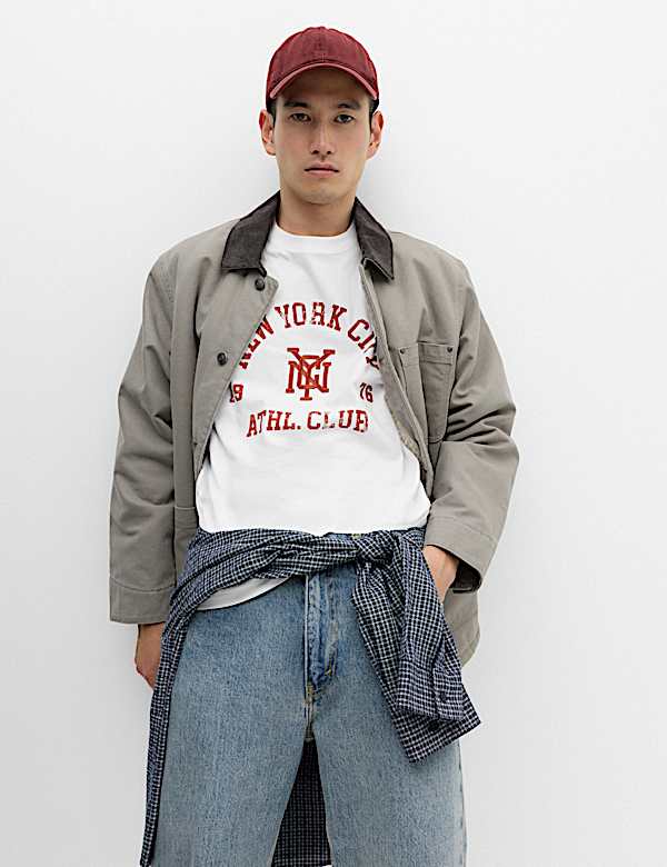 Pure Cotton Graphic Short Sleeve T-Shirt - RS