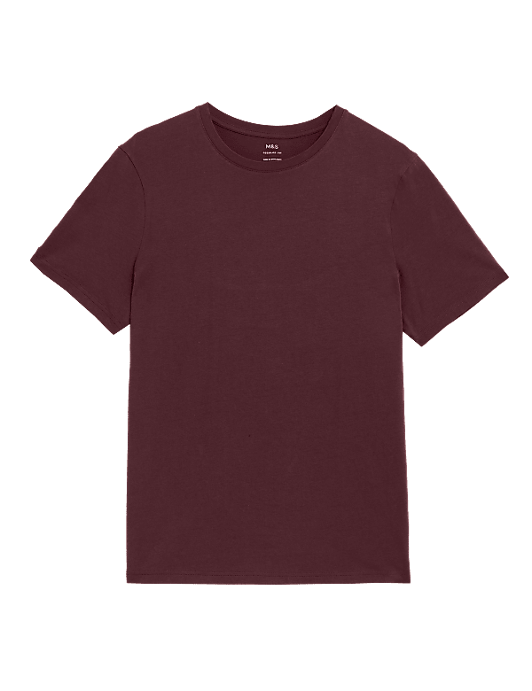 Pure Cotton Crew Neck T-Shirt
