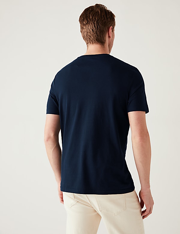 Pure Cotton Crew Neck T-Shirt