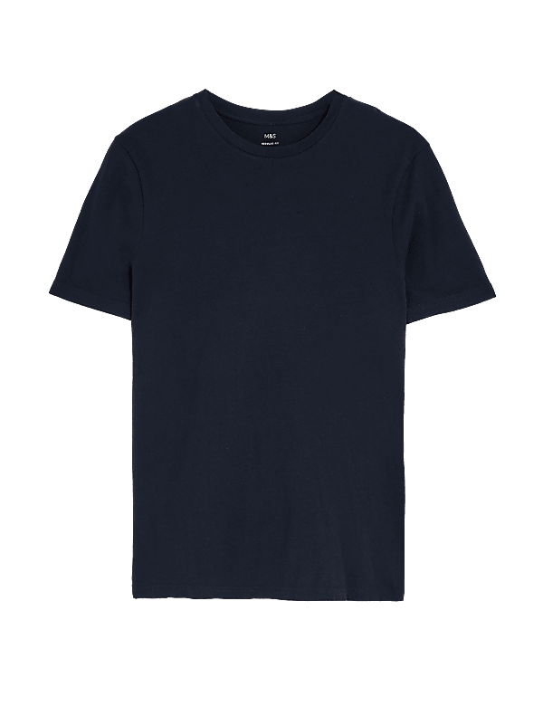 Pure Cotton Crew Neck T-Shirt