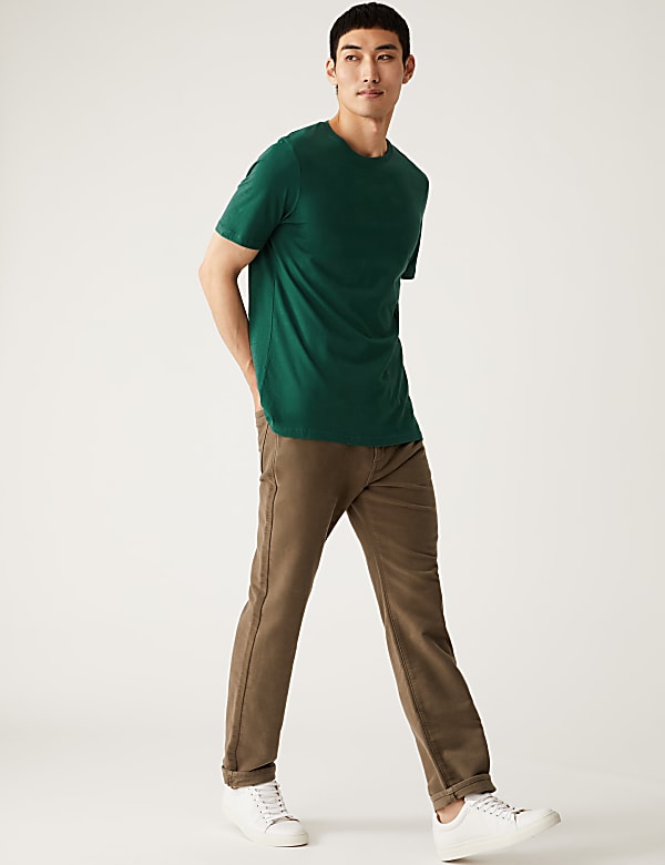 Pure Cotton Crew Neck T-Shirt
