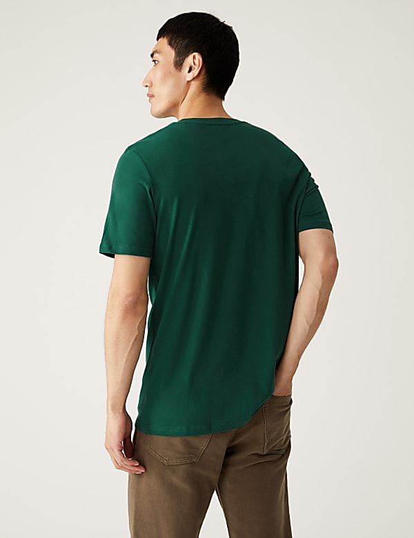 Pure Cotton Crew Neck T-Shirt