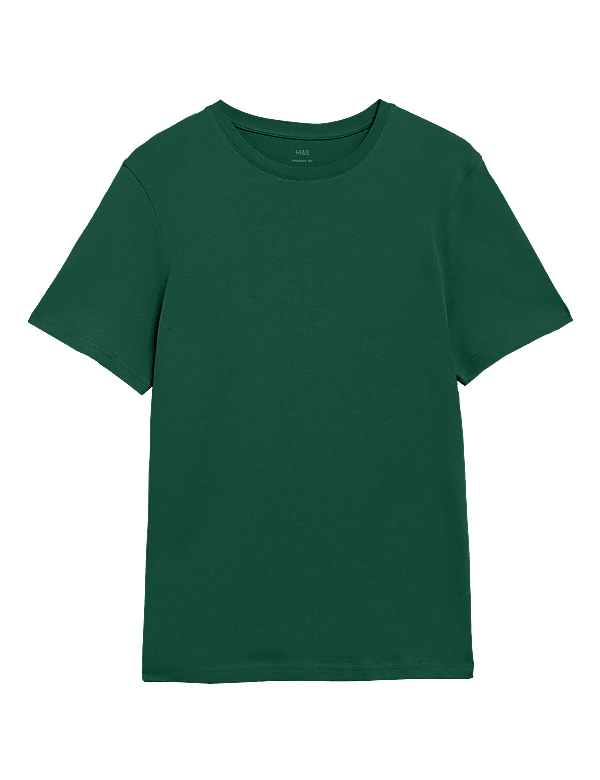 Pure Cotton Crew Neck T-Shirt
