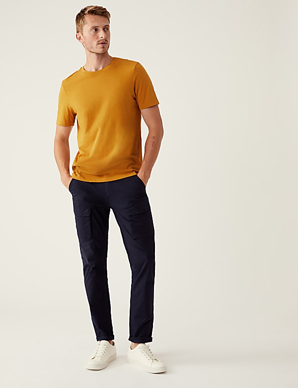 Pure Cotton Crew Neck T-Shirt