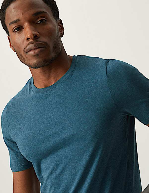 Pure Cotton Crew Neck T-Shirt