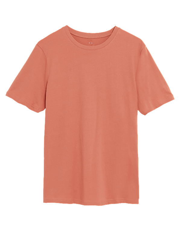Pure Cotton Crew Neck T-Shirt