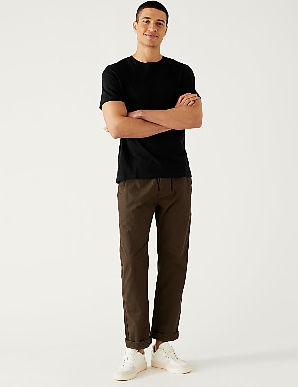 Pure Cotton Crew Neck T-Shirt