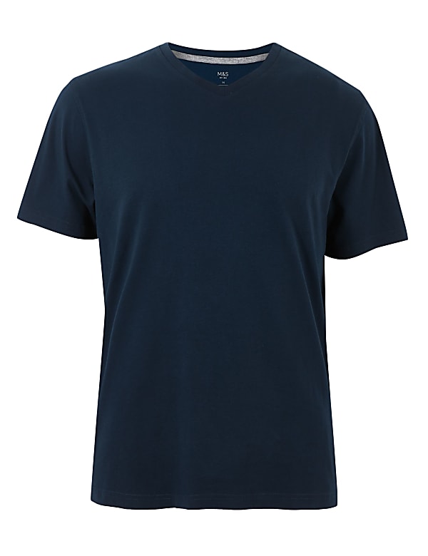 Pure Cotton V-Neck T-Shirt