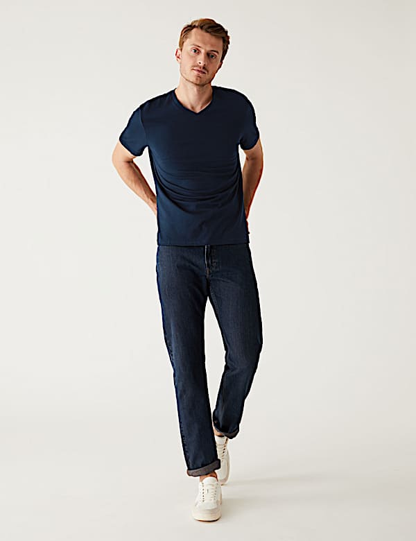 Pure Cotton V-Neck T-Shirt