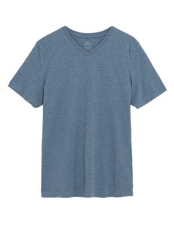 Pure Cotton V-Neck T-Shirt