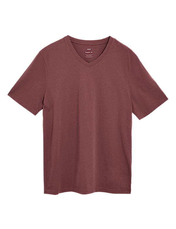 Pure Cotton V-Neck T-Shirt