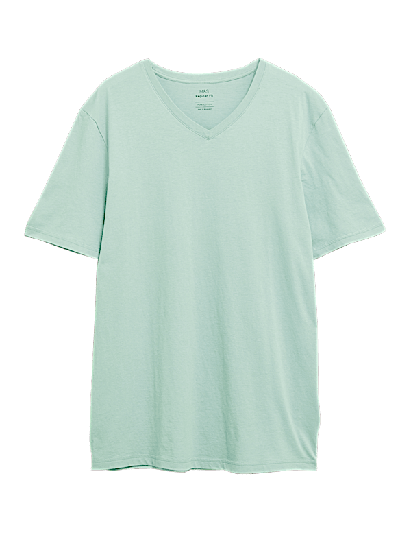 Pure Cotton V-Neck T-Shirt