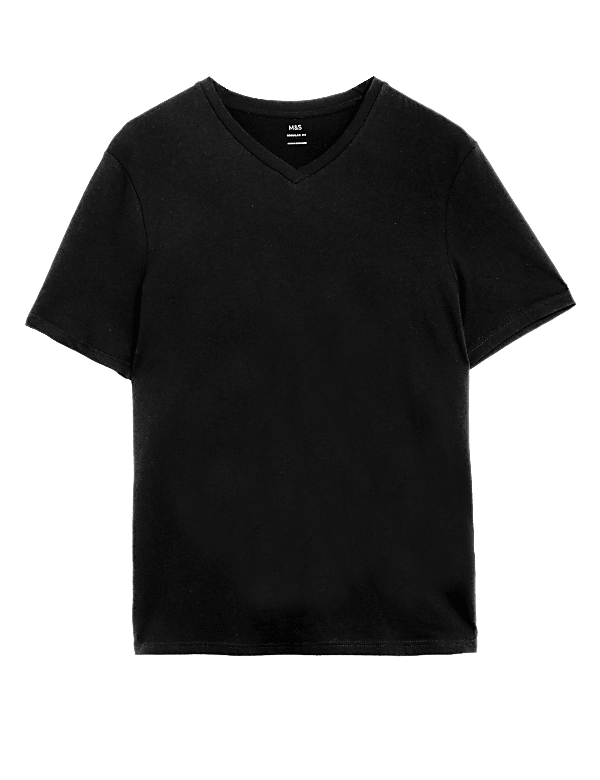 Pure Cotton V-Neck T-Shirt