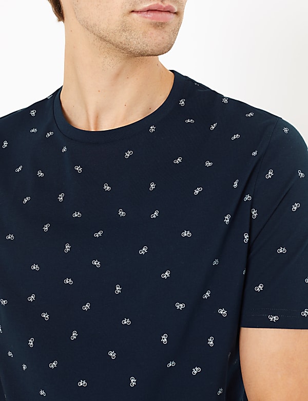 Bike Print T-Shirt