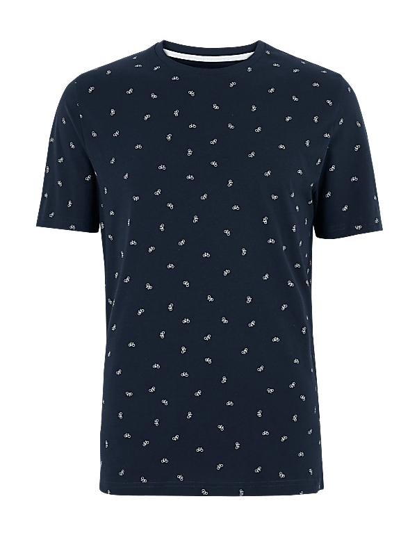 Bike Print T-Shirt